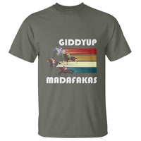 Funny Horse Racing T Shirt Giddy Up Madafakas Horses Race Lover - Wonder Print Shop