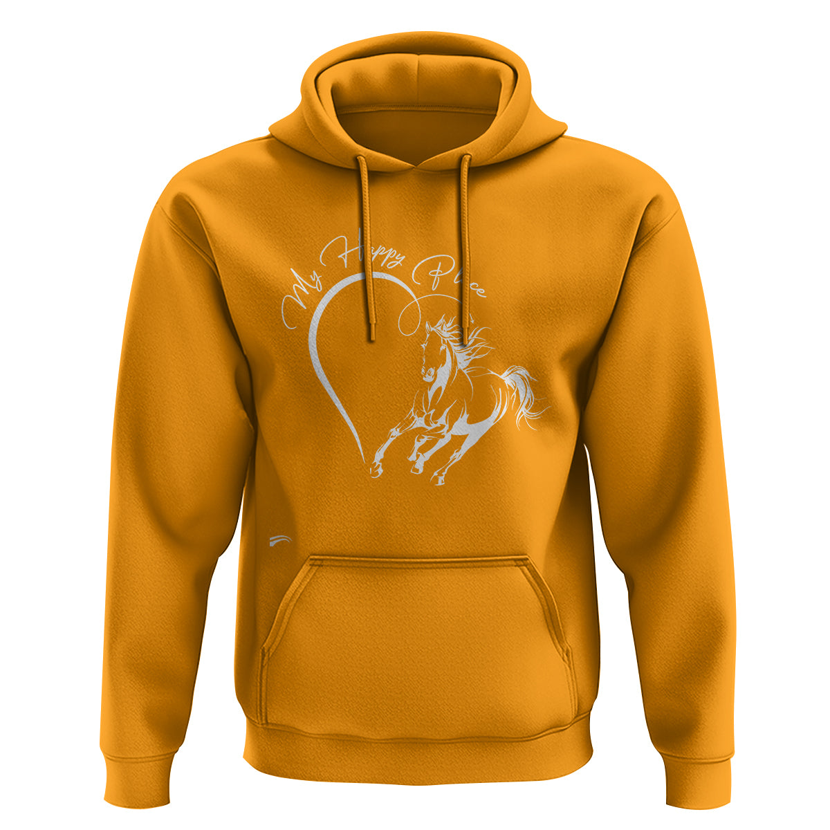 Horse Lover Hoodie My Happy Place Horseback Riding - Wonder Print Shop