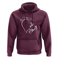 Horse Lover Hoodie My Happy Place Horseback Riding - Wonder Print Shop