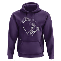 Horse Lover Hoodie My Happy Place Horseback Riding - Wonder Print Shop