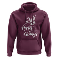 Horse Lover Hoodie To Ride A Horse Is To Fly Without Wings Horseback Riding - Wonder Print Shop