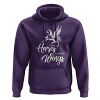 Horse Lover Hoodie To Ride A Horse Is To Fly Without Wings Horseback Riding - Wonder Print Shop