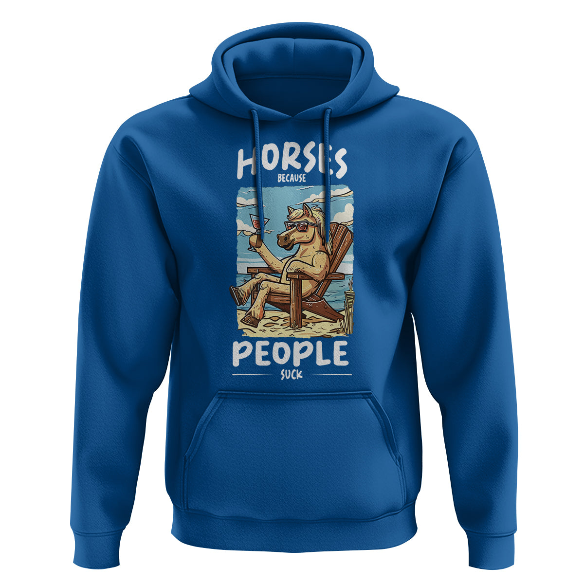 Horse Because People Suck Anti Social Horse Lover Hoodie - Wonder Print Shop