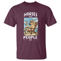 Horse Because People Suck Anti Social Horse Lover T Shirt - Wonder Print Shop