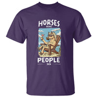 Horse Because People Suck Anti Social Horse Lover T Shirt - Wonder Print Shop