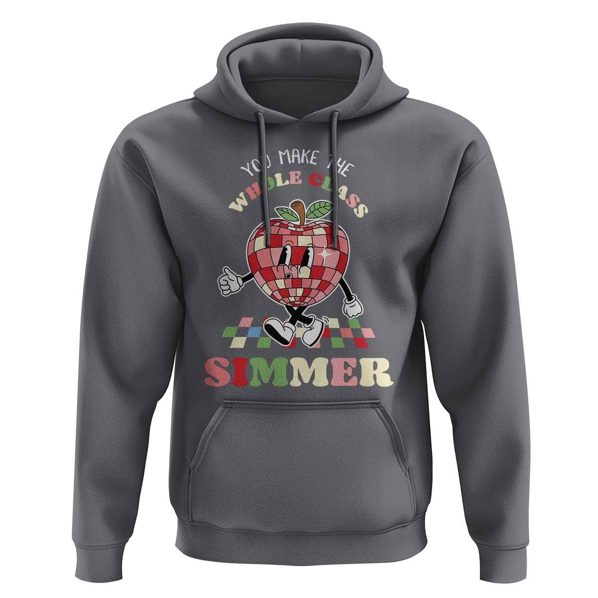Teacher Hoodie You Make The Whole Class Shimmer Retro Groovy - Wonder Print Shop