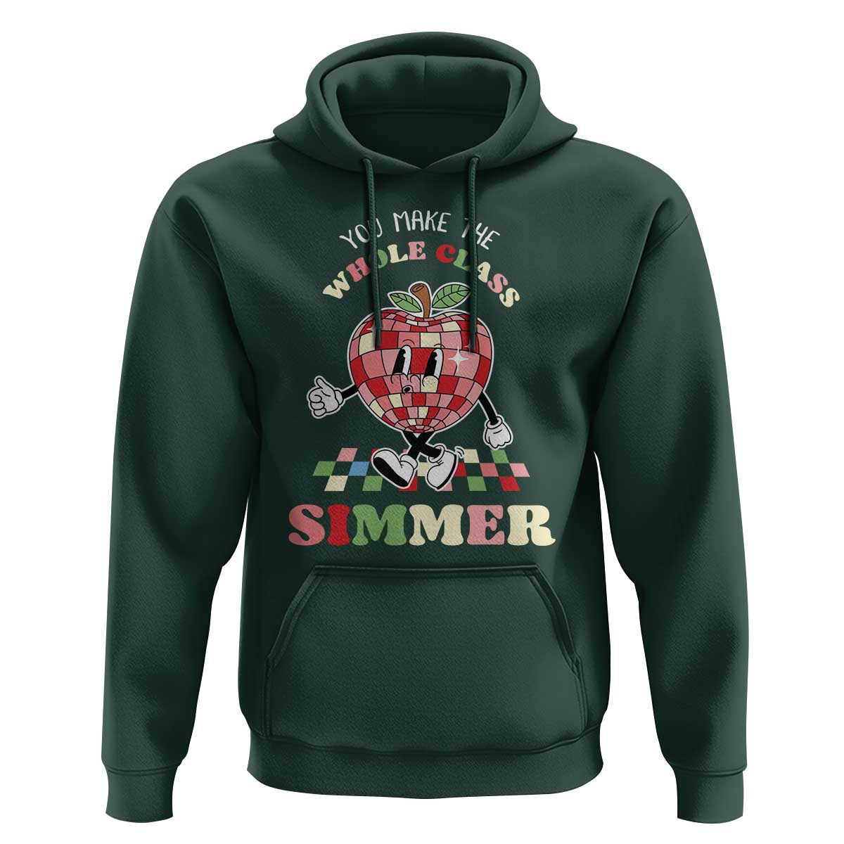 Teacher Hoodie You Make The Whole Class Shimmer Retro Groovy - Wonder Print Shop