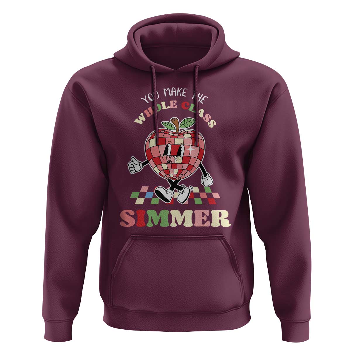 Teacher Hoodie You Make The Whole Class Shimmer Retro Groovy - Wonder Print Shop