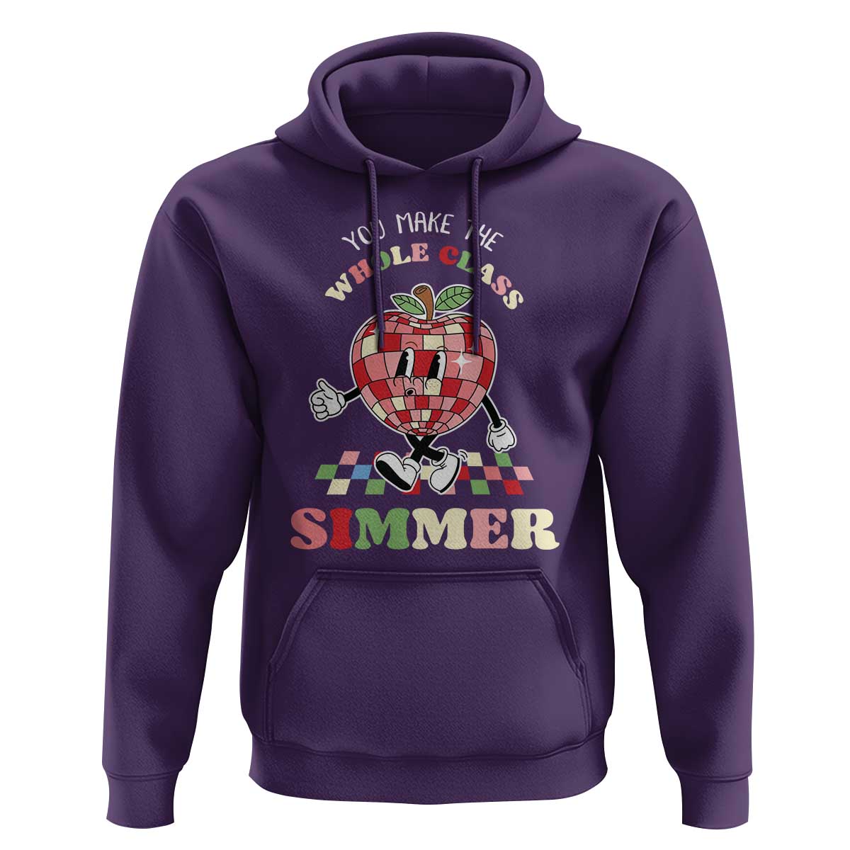 Teacher Hoodie You Make The Whole Class Shimmer Retro Groovy - Wonder Print Shop