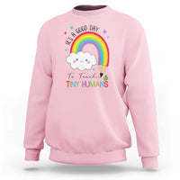 Pre-School Teacher Sweatshirt It's A Good Day To Teach Tiny Human - Wonder Print Shop