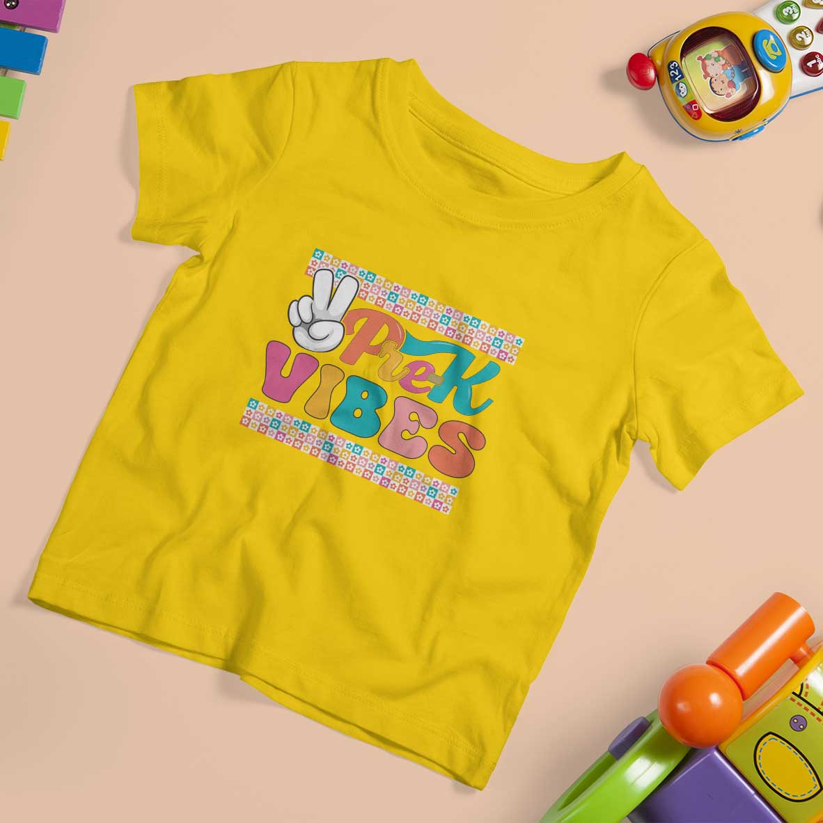 Pre-K Vibes Teacher Kids Back To School T Shirt For Kid - Wonder Print Shop