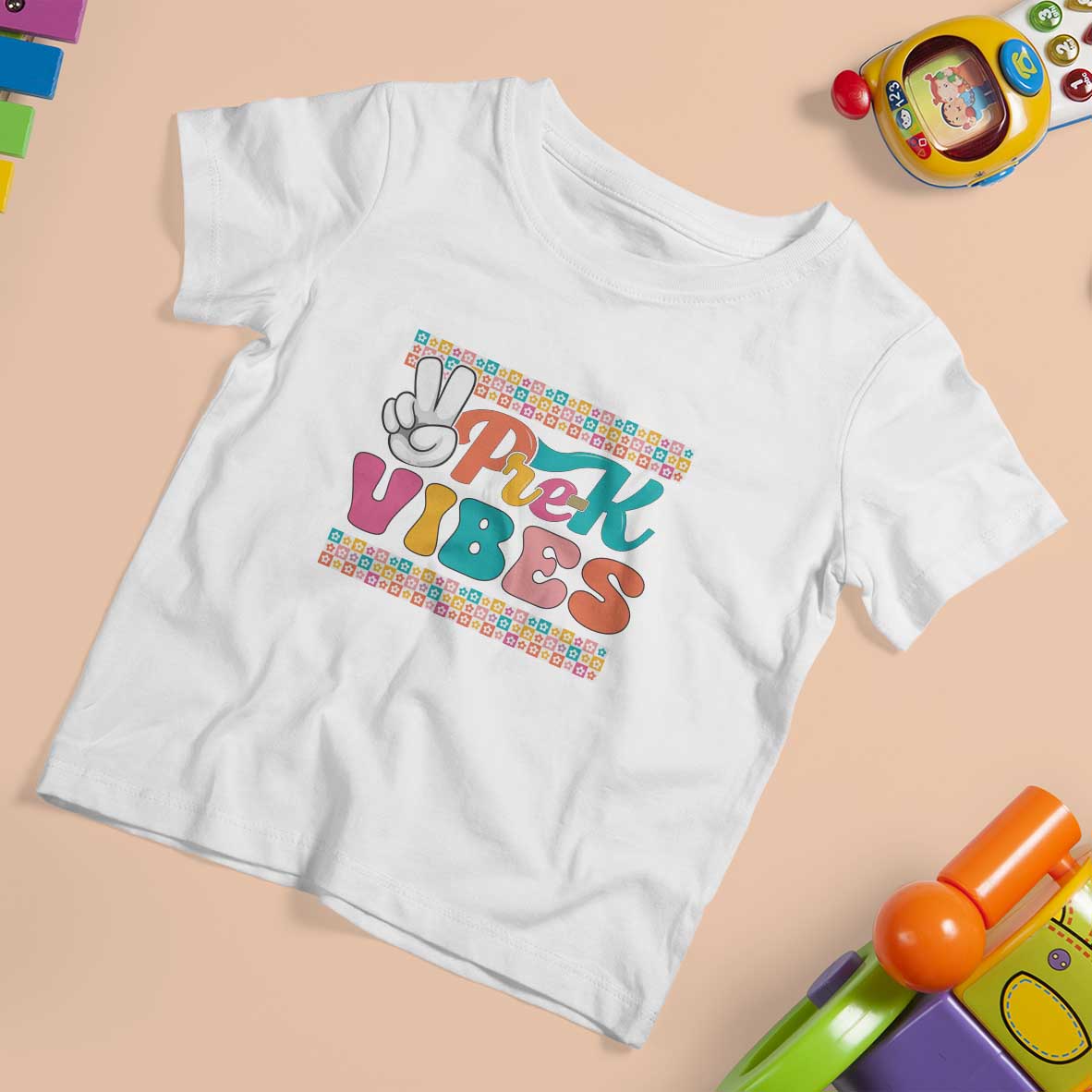 Pre-K Vibes Teacher Kids Back To School T Shirt For Kid - Wonder Print Shop