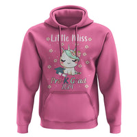 Pre-School Graduation Hoodie Little Miss Pre-K Grad 2024 Cute Unicorn - Wonder Print Shop