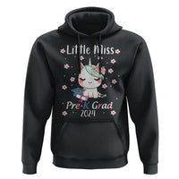 Pre-School Graduation Hoodie Little Miss Pre-K Grad 2024 Cute Unicorn - Wonder Print Shop