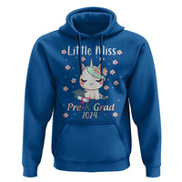 Pre-School Graduation Hoodie Little Miss Pre-K Grad 2024 Cute Unicorn - Wonder Print Shop