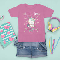 Pre-School Graduation T Shirt For Kid Little Miss Pre-K Grad 2024 Cute Unicorn - Wonder Print Shop
