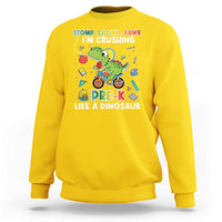 Pre-School Sweatshirt I'm Crushing Pre-K Like A Dinosaur Back To School - Wonder Print Shop
