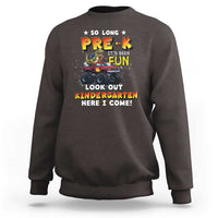 Pre-School Graduation Sweatshirt So Long Pre-K Look Out Kindergarten Here I Come Dinosaur Monster Truck - Wonder Print Shop