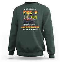 Pre-School Graduation Sweatshirt So Long Pre-K Look Out Kindergarten Here I Come Dinosaur Monster Truck - Wonder Print Shop