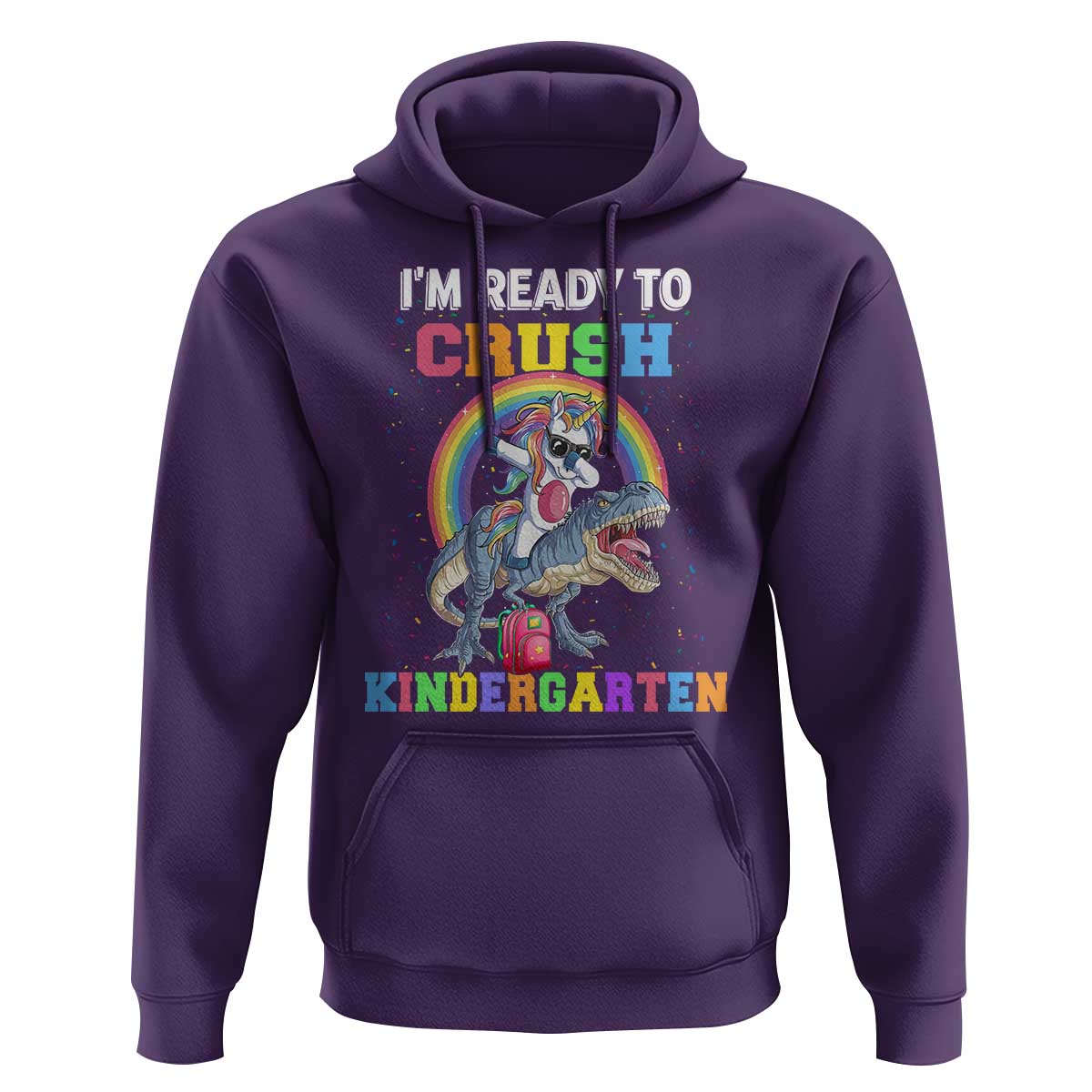 I'm Ready To Crush Kindergarden Hoodie Funny Monster Truck Dinosaur Unicorn - Wonder Print Shop