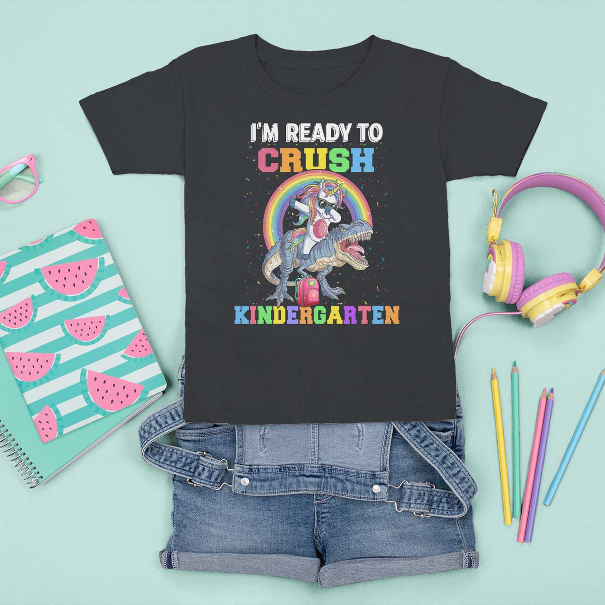 I'm Ready To Crush Kindergarden T Shirt For Kid Funny Monster Truck Dinosaur Unicorn - Wonder Print Shop
