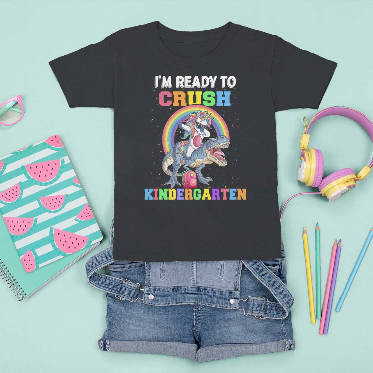 I'm Ready To Crush Kindergarden T Shirt For Kid Funny Monster Truck Dinosaur Unicorn - Wonder Print Shop