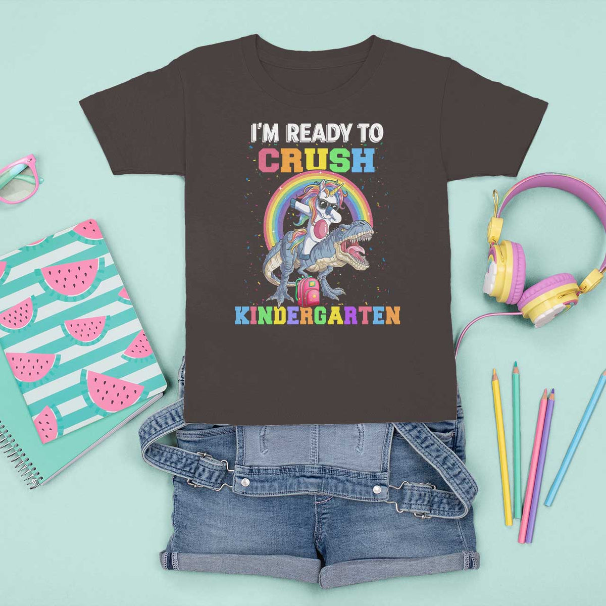 I'm Ready To Crush Kindergarden T Shirt For Kid Funny Monster Truck Dinosaur Unicorn - Wonder Print Shop