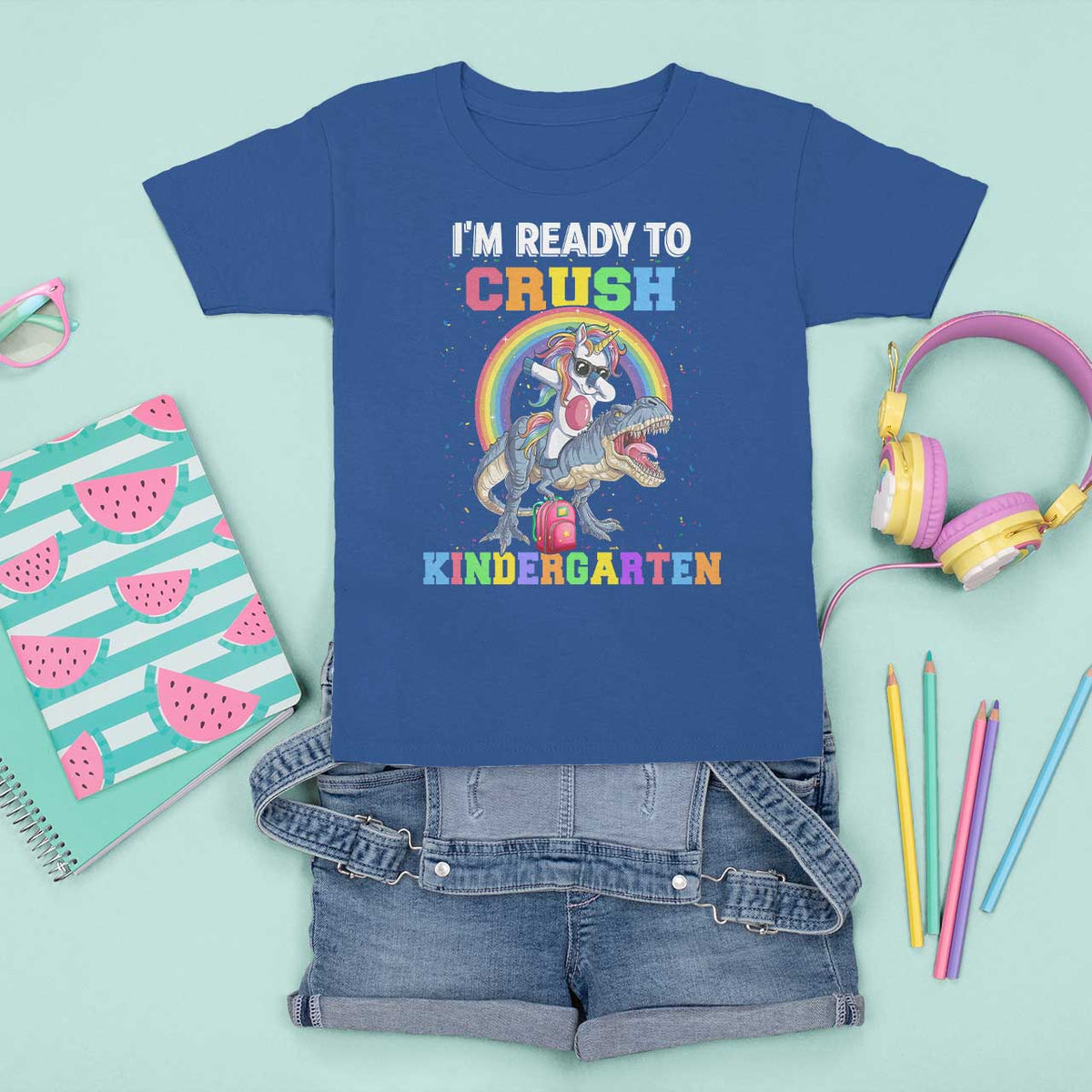 I'm Ready To Crush Kindergarden T Shirt For Kid Funny Monster Truck Dinosaur Unicorn - Wonder Print Shop