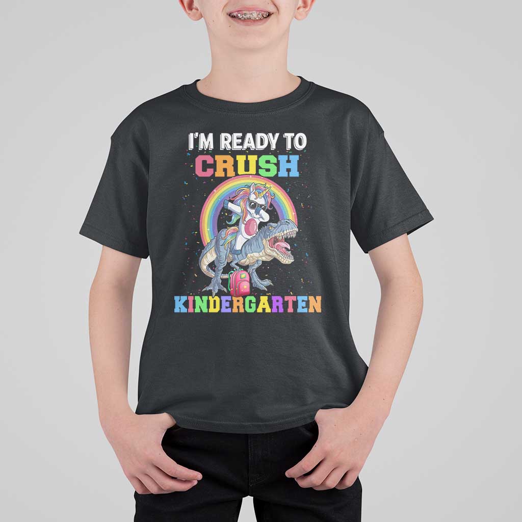 I'm Ready To Crush Kindergarden T Shirt For Kid Funny Monster Truck Dinosaur Unicorn - Wonder Print Shop