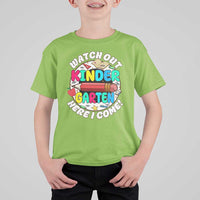 Watch Out Kindergarten T Shirt For Kid Here I Come 1st Day Of School - Wonder Print Shop