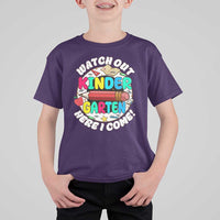 Watch Out Kindergarten T Shirt For Kid Here I Come 1st Day Of School - Wonder Print Shop