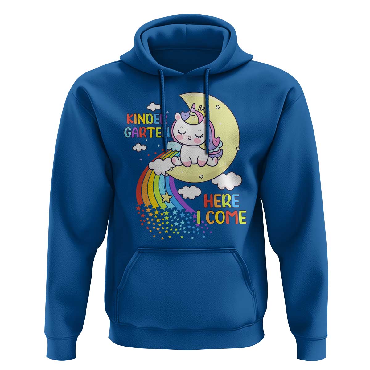 Kindergarten Here I come Hoodie Cute Unicorn Back To School - Wonder Print Shop