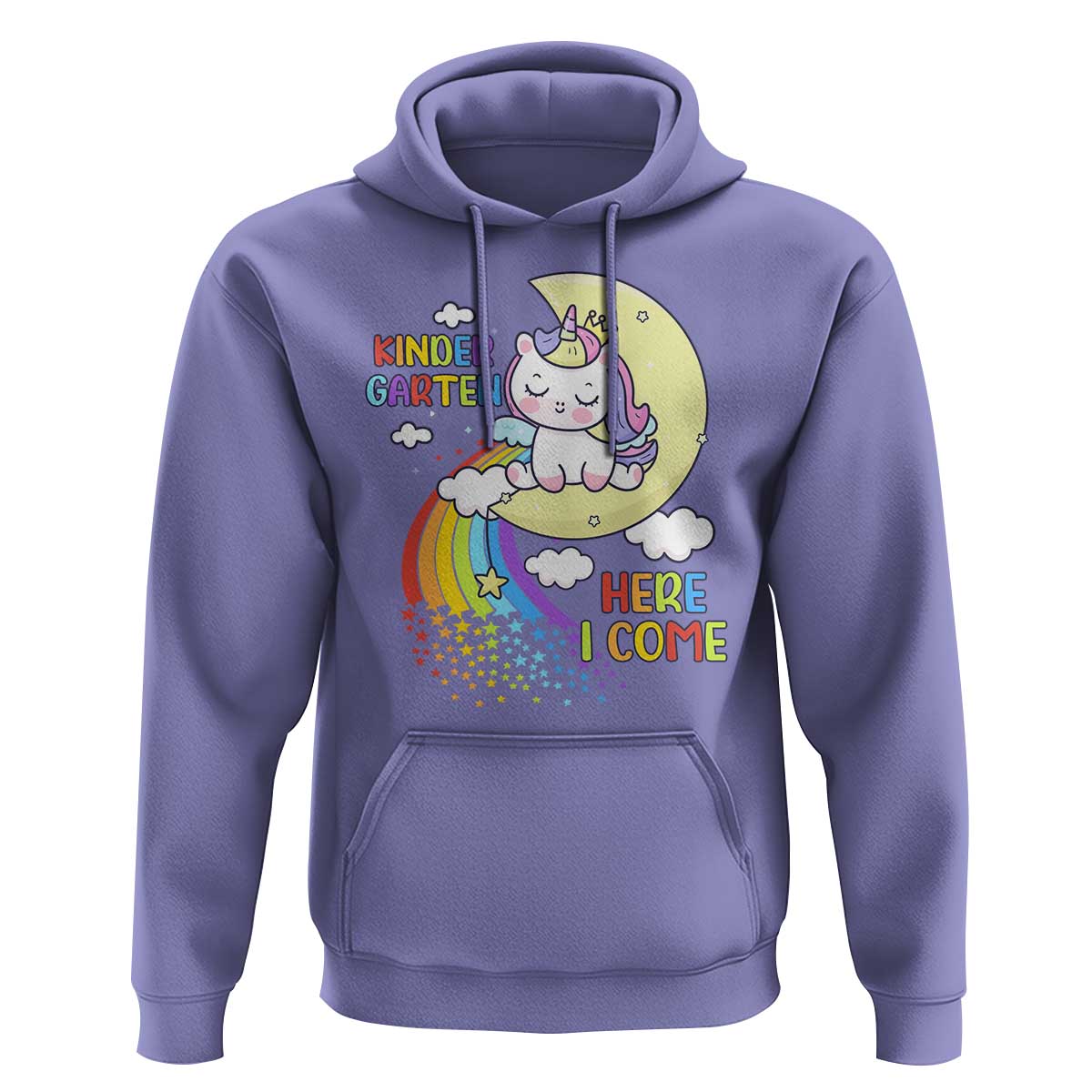 Kindergarten Here I come Hoodie Cute Unicorn Back To School - Wonder Print Shop
