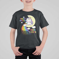 Kindergarten Here I come T Shirt For Kid Cute Unicorn Back To School - Wonder Print Shop