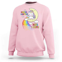 Kindergarten Here I come Sweatshirt Cute Unicorn Back To School - Wonder Print Shop