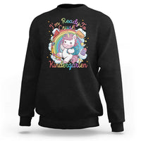 I'm Ready To Crush Kindergarden Sweatshirt Rainbow Unicorn Back To School - Wonder Print Shop