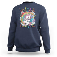 I'm Ready To Crush Kindergarden Sweatshirt Rainbow Unicorn Back To School - Wonder Print Shop