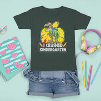 I Crushed Kindergarten Graduation Funny Dinosaur T Shirt For Kid - Wonder Print Shop