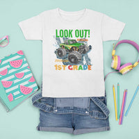 Look Out 1st Grade Monster Truck T Shirt For Kid - Wonder Print Shop