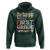 Hello First Grade Groovy Back To School Hoodie - Wonder Print Shop
