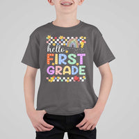 Hello First Grade Groovy Back To School T Shirt For Kid - Wonder Print Shop