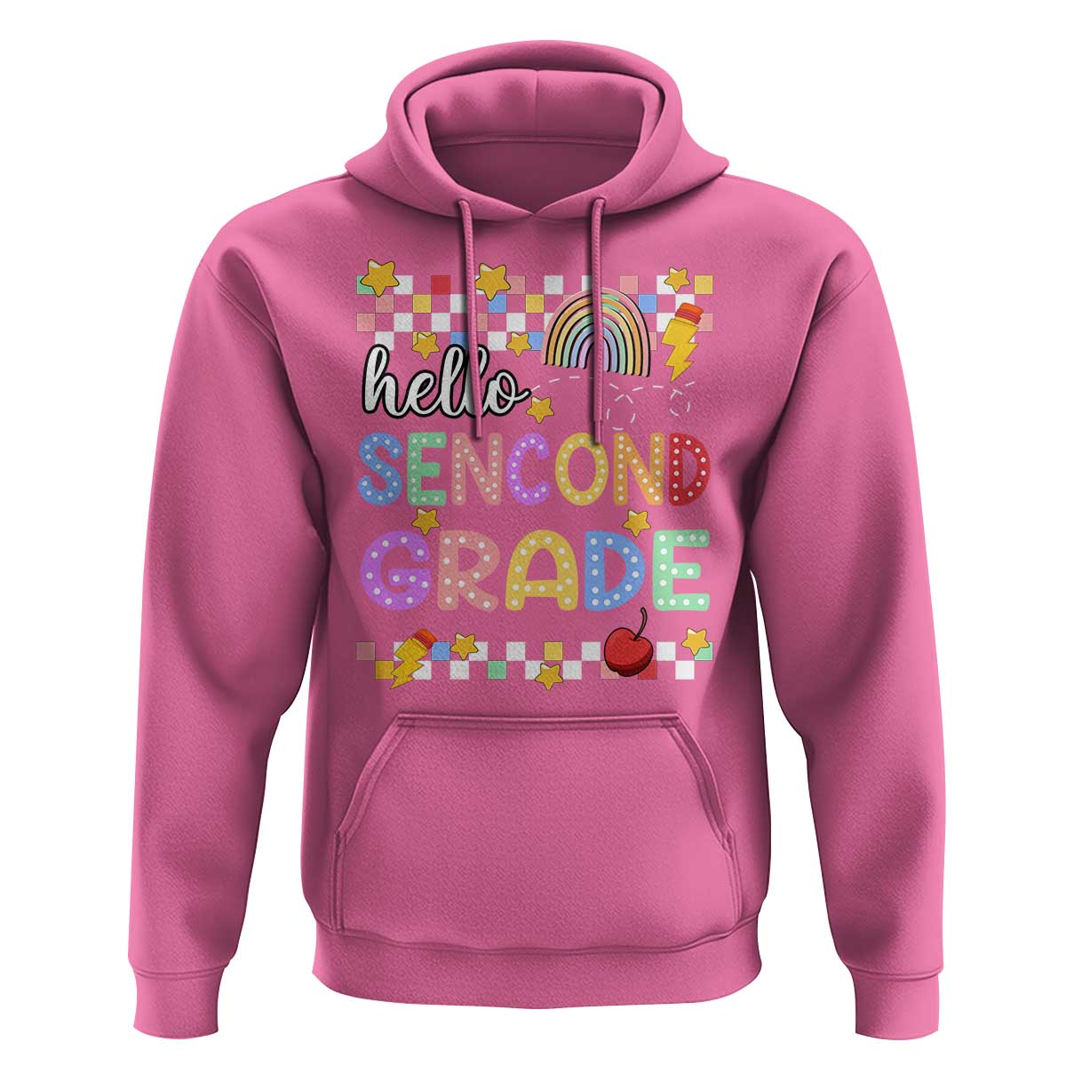 Hello Second Grade Groovy Back To School Hoodie - Wonder Print Shop