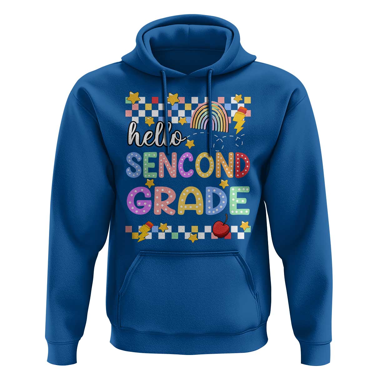 Hello Second Grade Groovy Back To School Hoodie - Wonder Print Shop