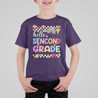Hello Second Grade Groovy Back To School T Shirt For Kid - Wonder Print Shop