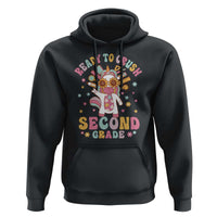 Funny Back To School Unicorn Hoodie Ready To Crush Second Grade Retro Groovy - Wonder Print Shop