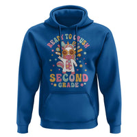 Funny Back To School Unicorn Hoodie Ready To Crush Second Grade Retro Groovy - Wonder Print Shop