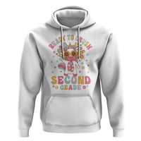 Funny Back To School Unicorn Hoodie Ready To Crush Second Grade Retro Groovy - Wonder Print Shop