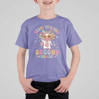Funny Back To School Unicorn T Shirt For Kid Ready To Crush Second Grade Retro Groovy - Wonder Print Shop