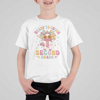 Funny Back To School Unicorn T Shirt For Kid Ready To Crush Second Grade Retro Groovy - Wonder Print Shop