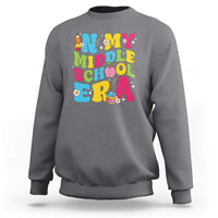 In My Middle School Era Retro Groovy Sweatshirt - Wonder Print Shop